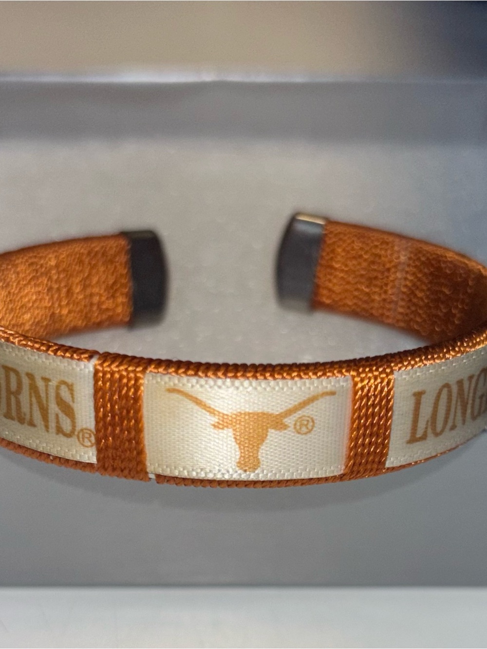 Texas Longhorns Orange and White Cuff Bracelet - Collegiate Men’s Accessory